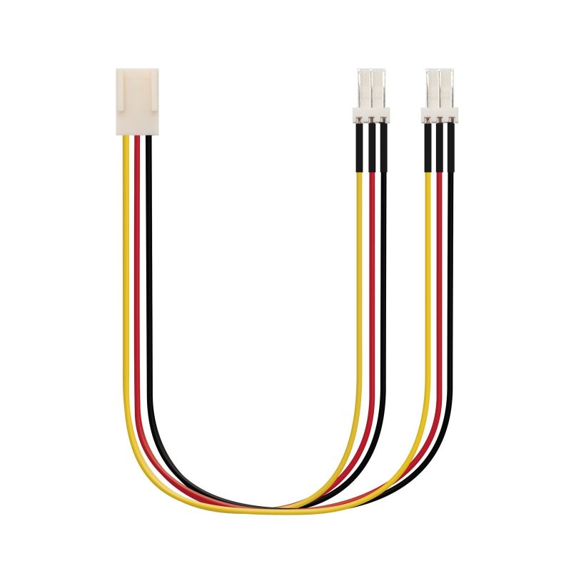 Cable Alimentacion Interno PC 3PIN Hembra a 2 3PIN