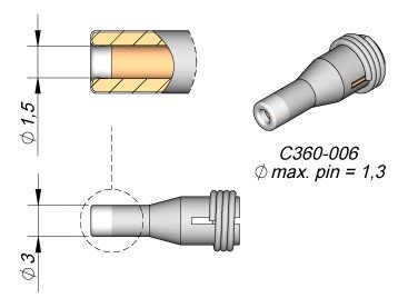Punta JBC Microdesoldador 1,5mm