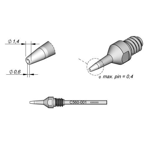 Punta Desoldadora 0.6mm C560-001