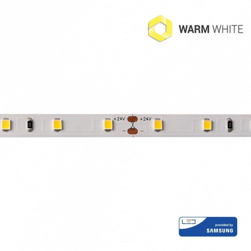 Tira LED 2700K 24V 7,2W/m 60LED/m SMD2835 IP20 5m