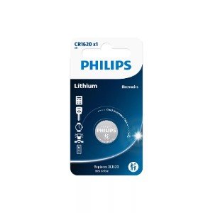 Pila Litio CR1620 PHILIPS 3Vdc (Blister 1 Pila)