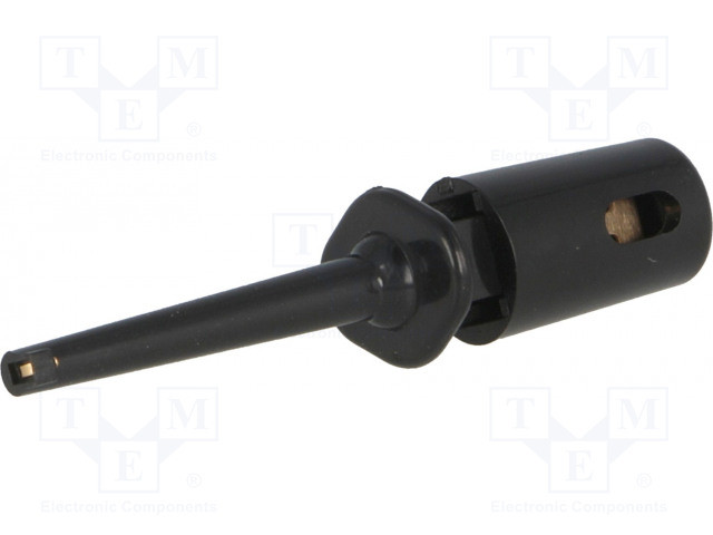 Pinza de Prueba de Gancho 0,3Amp color NEGRO