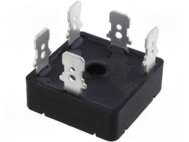 Puente Rectificador TRIFASICO 1600V  35Amp 5 faston DB35-16