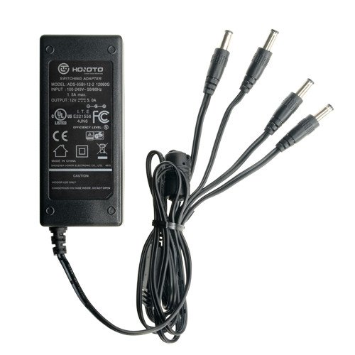 Alimentador Fijo 12VDC  5A 5,5×2,1mmX4 CCTV