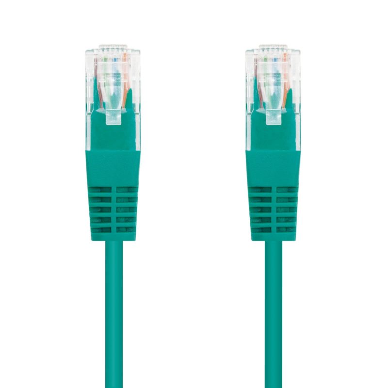 Latiguillo RJ45 Cat6 UTP CU 3m VERDE NANOCABLE