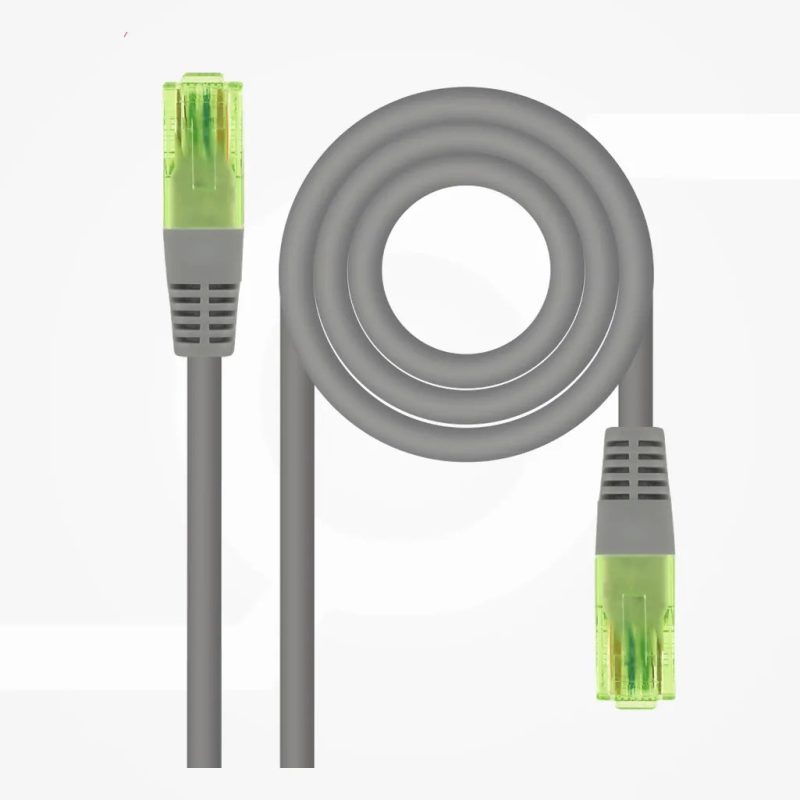 Latiguillo RJ45 Cat6 UTP AWG26 CCA 5m GRIS NANOCABLE