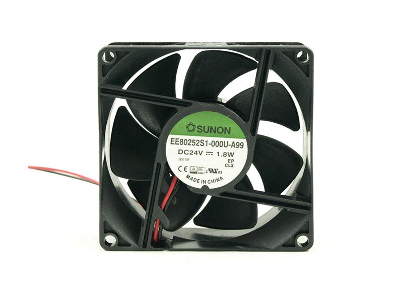 Ventilador 24Vdc 80x80x25mm 1,8W 2 Cables Friccion