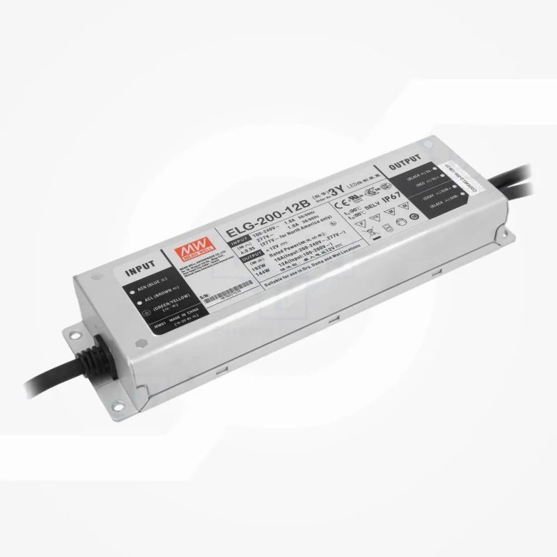 Fuente Alimentacion LEDs 12Vdc 192W 16A IP67 MW