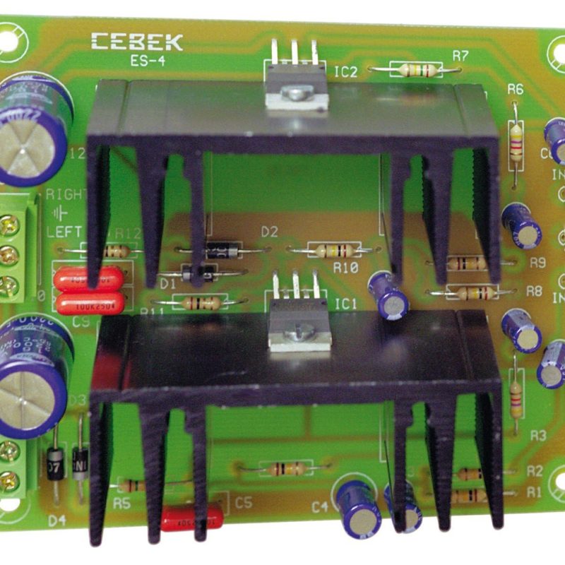 Etapa potencia stereo 2x15W 12V-35V ES-4