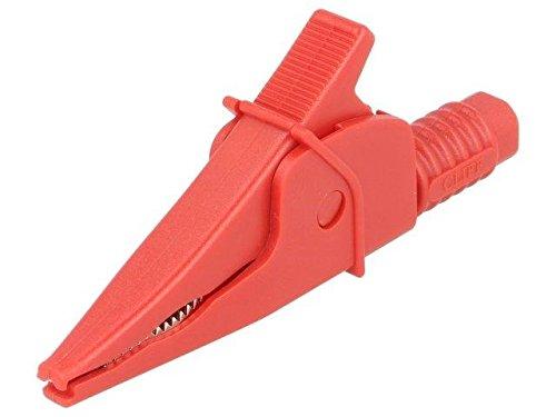 Pinza Cocodrilo Aislada 20Amp 1KV color ROJO