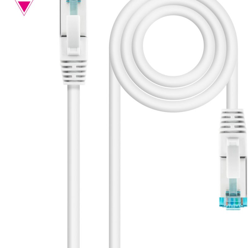 Latiguillo RJ45 Cat7 S/FTP CU 0,50m BLANCO NANOCABLE