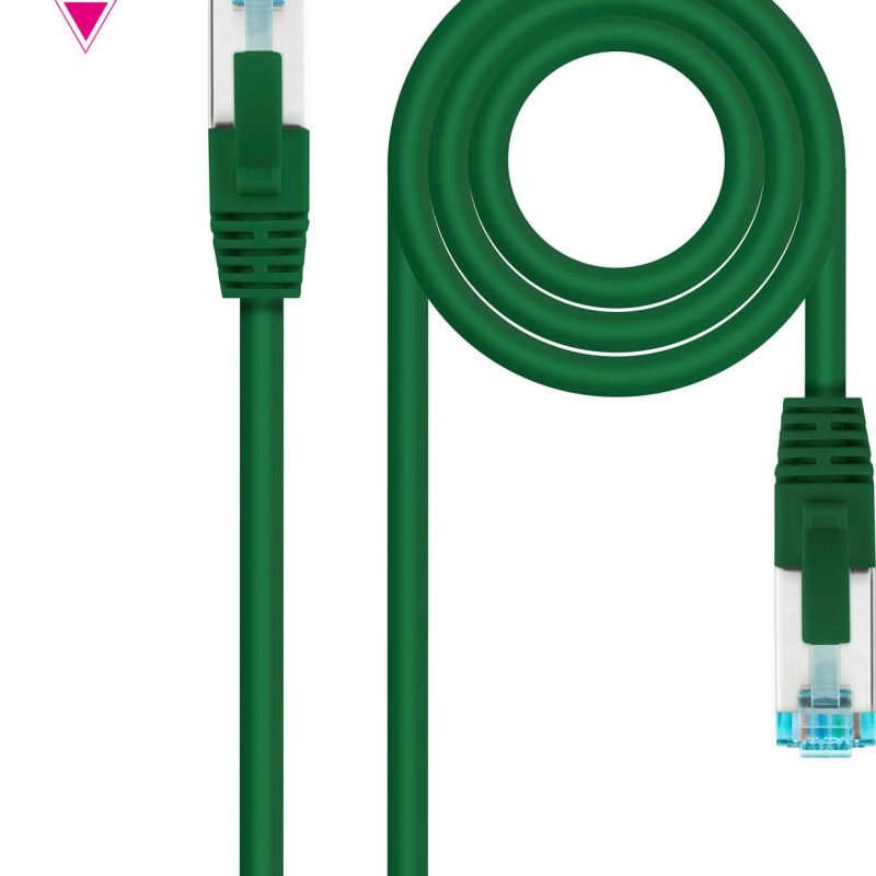 Latiguillo RJ45 Cat7 S/FTP CU 2m VERDE NANOCABLE