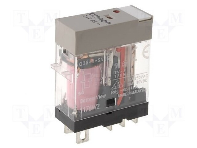 Rele 230Vac 10A/250Vac SPDT 1 Cto. Conmutado