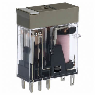 RELE 230Vac 2Ctos Conmutados DPDT 5A/250Vac 150W OMRON