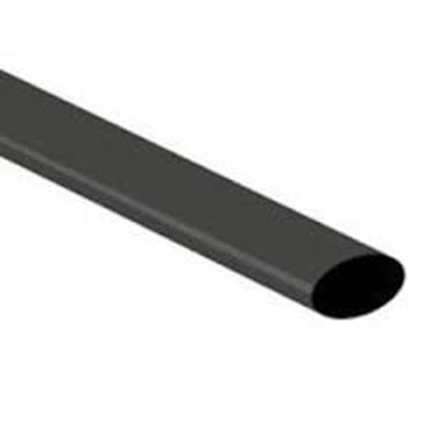 Tubo termorretrÃ¡ctil  6,4mm NEGRO longitud 1m