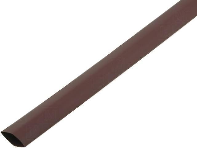 Tubo termorretractil 9,5mm MARRON longitud 1m
