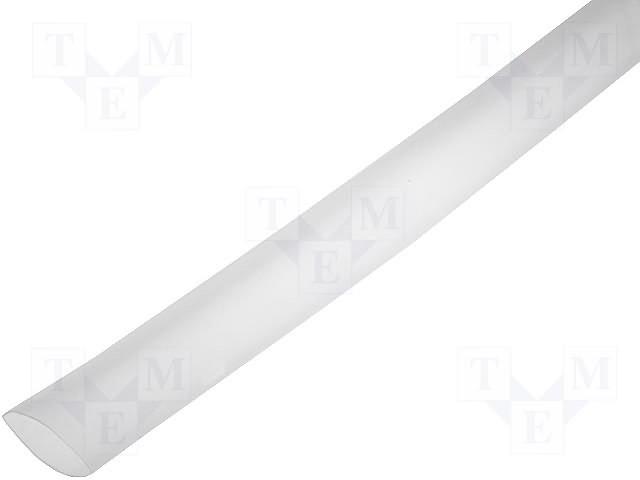 Tubo termorretractil 9,5mm TRANSPARENTE longitud 1m