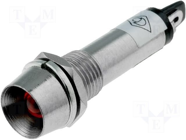 Piloto LED 12Vdc Luz ROJO para Panel