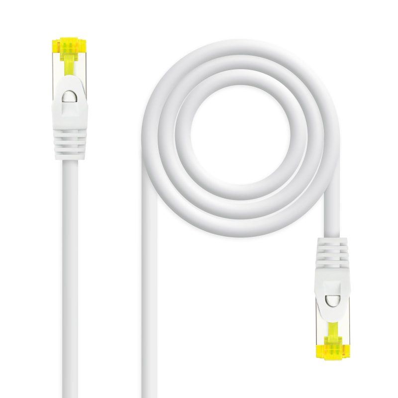 Latiguillo RJ45 Cat6a S/FTP CU LSZH 2m BLANCO NANOCABLE