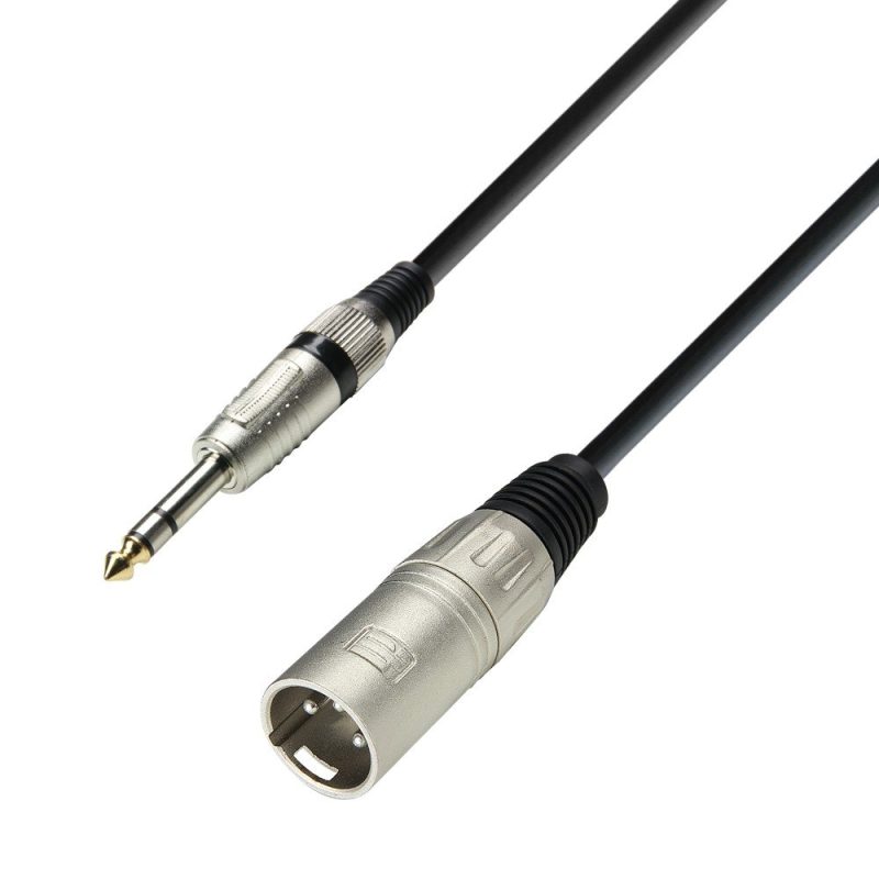 Cable XLR Macho a JACK 6,3 Stereo 3m