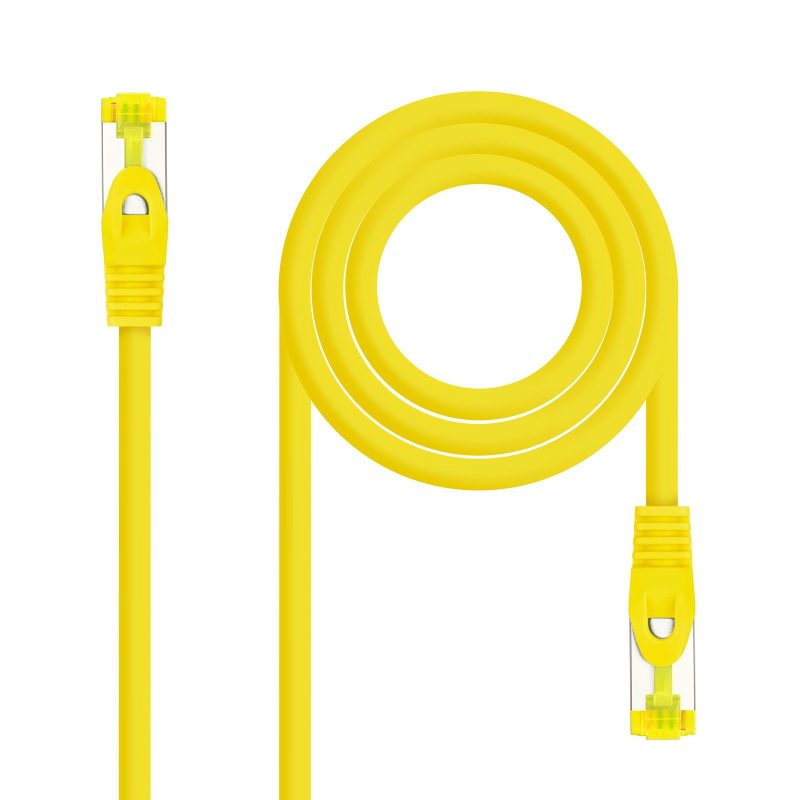 Latiguillo RJ45 Cat6a S/FTP CU LSZH 3m AMARILLO NANOCABLE