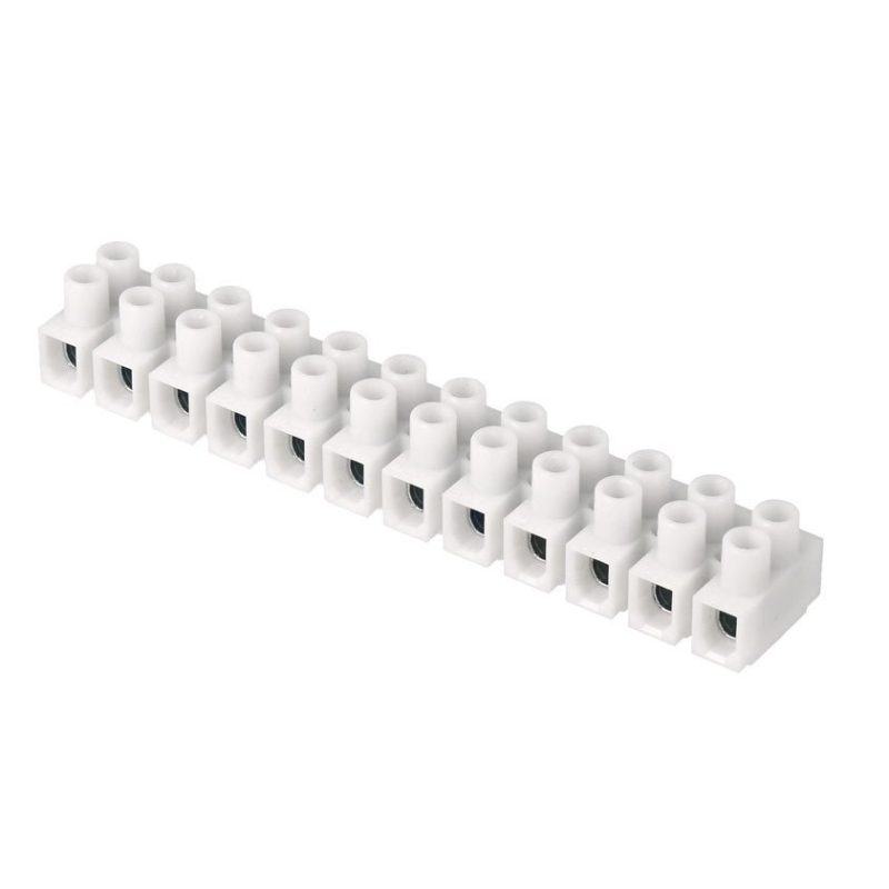 Regleta Conexion 12 Contactos 16Amp 10mm NATURAL