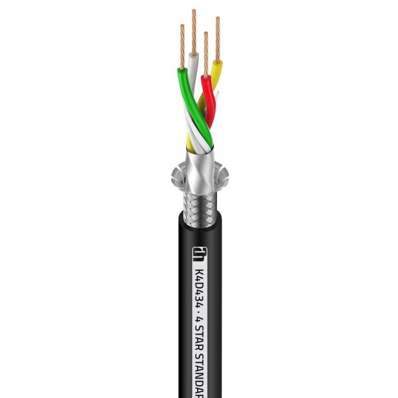 Cable DMX 4×0,34mm NEGRO ADAM 4STAR (100m)