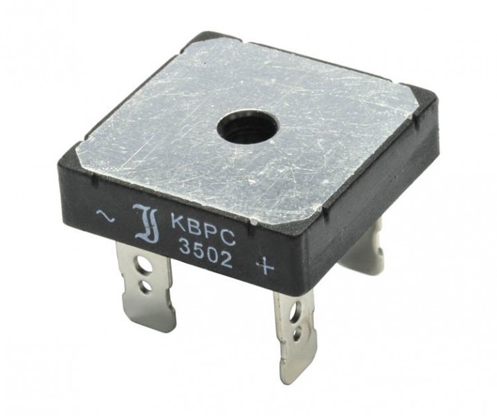 Puente Rectificador 400V 35Amp FASTON  28x28mm KBPC3504