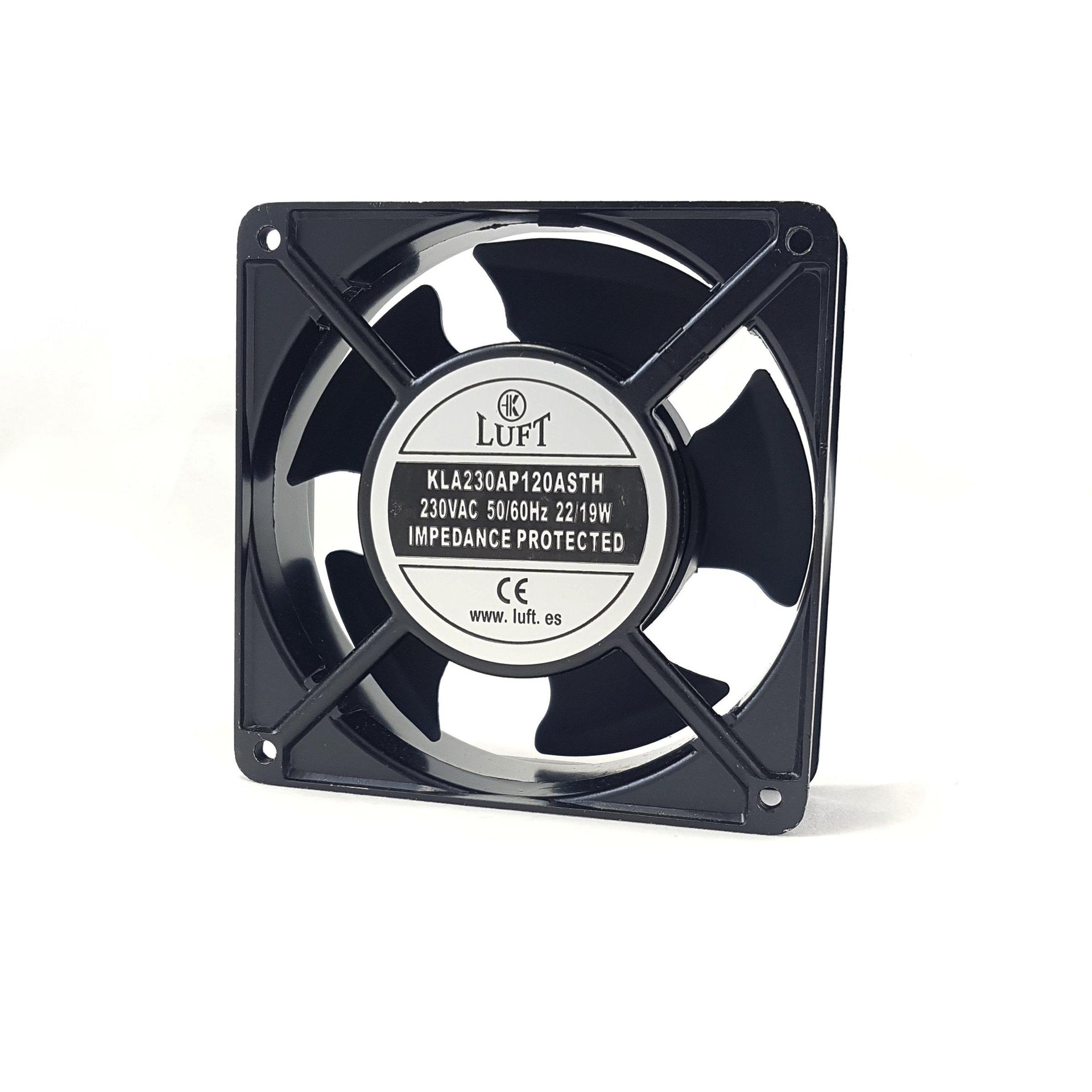 Ventilador 230Vac 120x120x38mm 22W 2 Terminales Friccion
