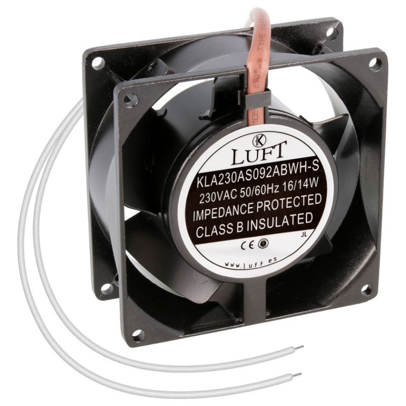 Ventilador 230Vac 92x92x38mm 15W 2 Cables Bolas