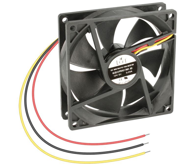 Ventilador 12Vdc 60x60x10mm 2,5W 3 cables Friccion