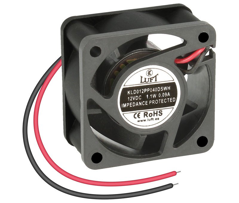 Ventilador 24Vdc 40x40x20mm 2,16W 2 Cables Friccion