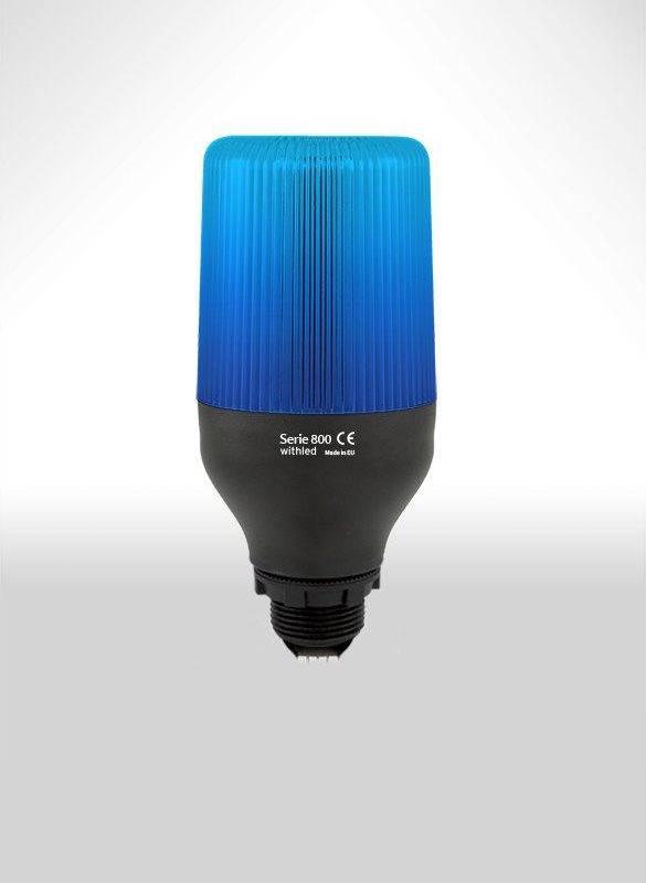 Baliza LED Intermitente AZUL 24V