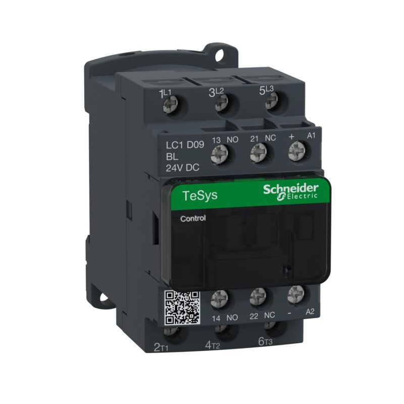 Contactor 3 polos NO x3 Contactos auxiliares NO + NC 24VDC