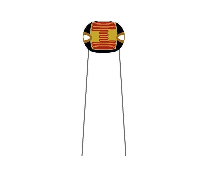 Fotorresistor 30-90K Ohm 100mW 150Vdc 5mm
