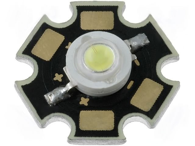 Diodo Led Potencia 1W BLANCO 3V 100lm 10000K 120º