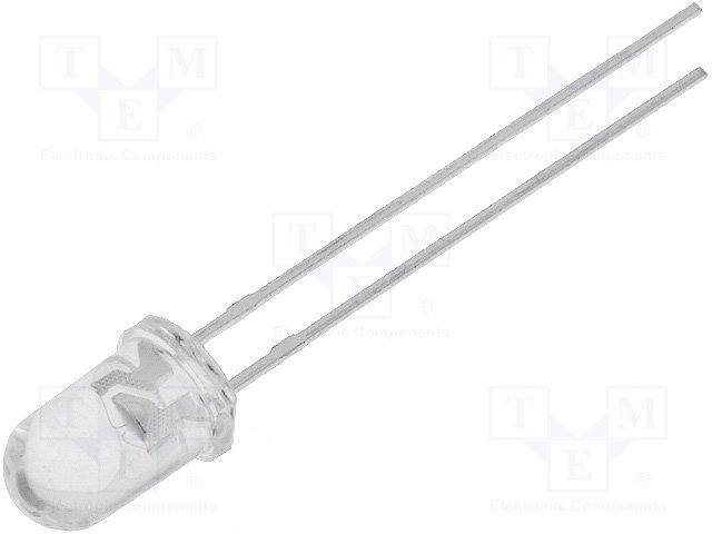 Diodo LED 5mm BLANCO CALIDO 14250-28500Mcd 15º