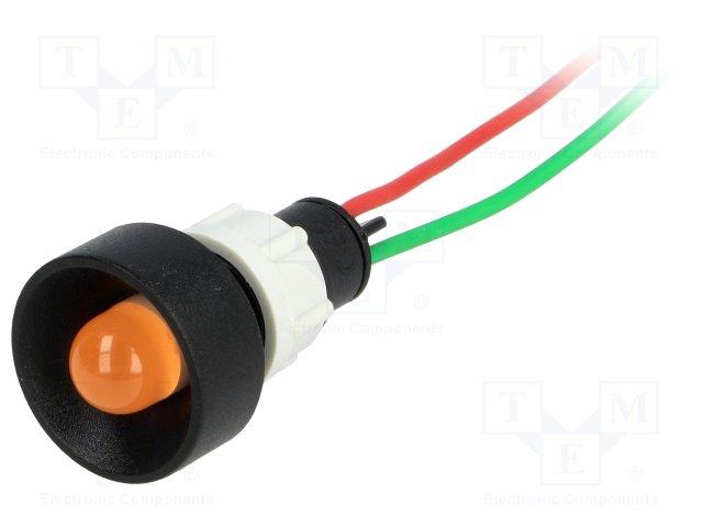 Piloto LED 24Vdc/AC Luz NARANJA