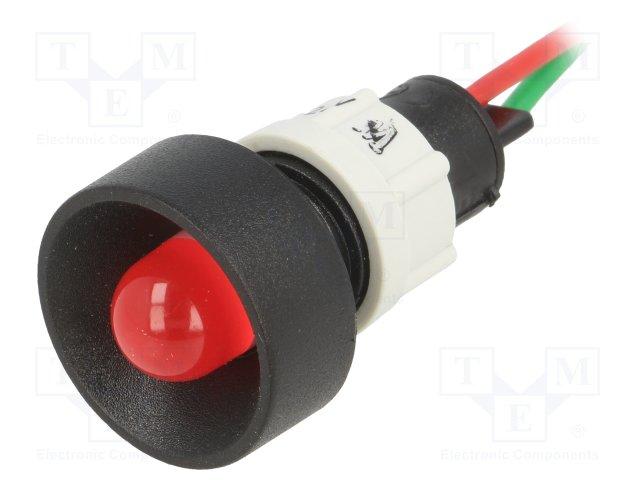 Piloto LED 24Vdc/AC Luz ROJO