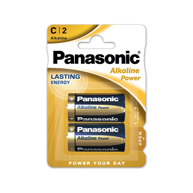 Pila LR14 C PANASONIC Alkaline Power (Blister 2 pilas)