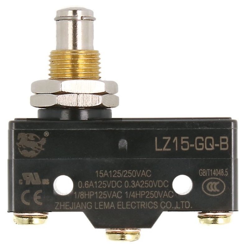Microinterruptor con Pulsador 15A/250Vac ON-(ON)