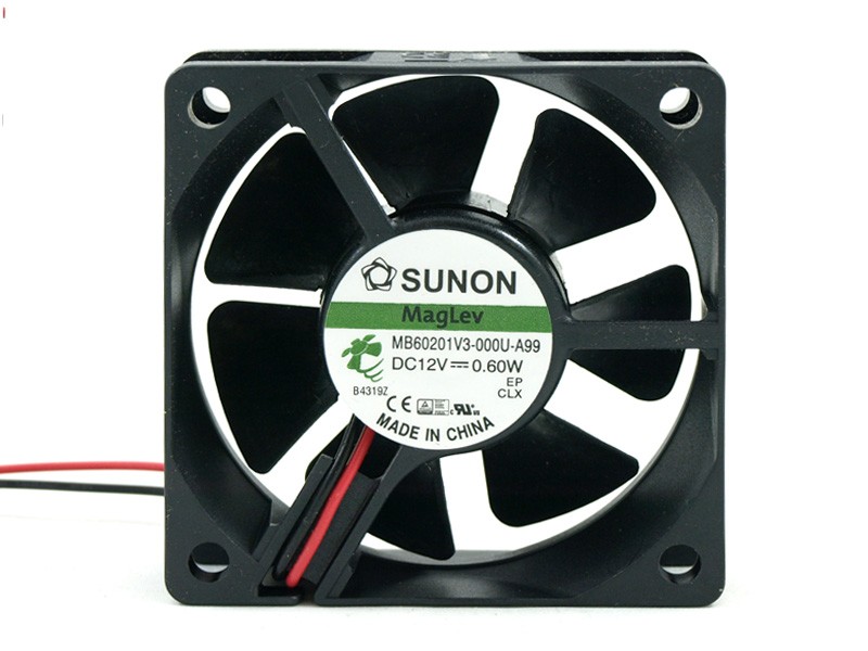 Ventilador 12Vdc 60x60x20mm 0,6W 2 cables Vapo Sunon