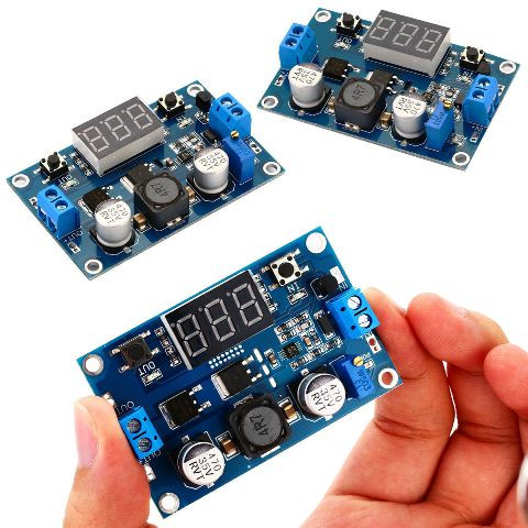 Convertidor Tension Regulador DC-DC 5A 75W con Display