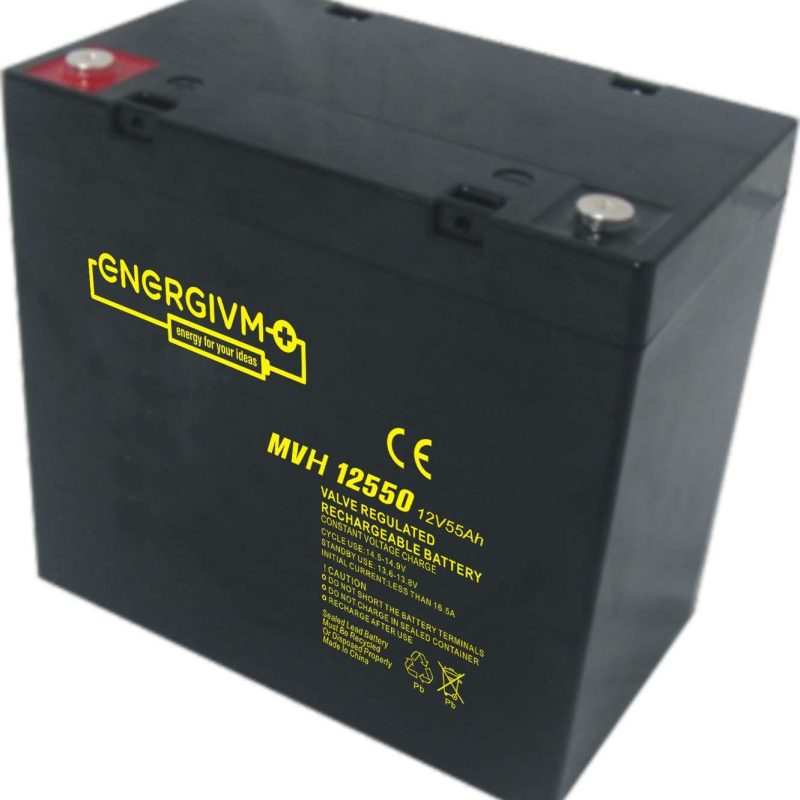 Bateria PLOMO 12Vdc 55Ah UPS/Sais  229x138x213mm ENERGIVM