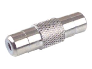 Adaptador RCA Hembra-Hembra Recto Metalico