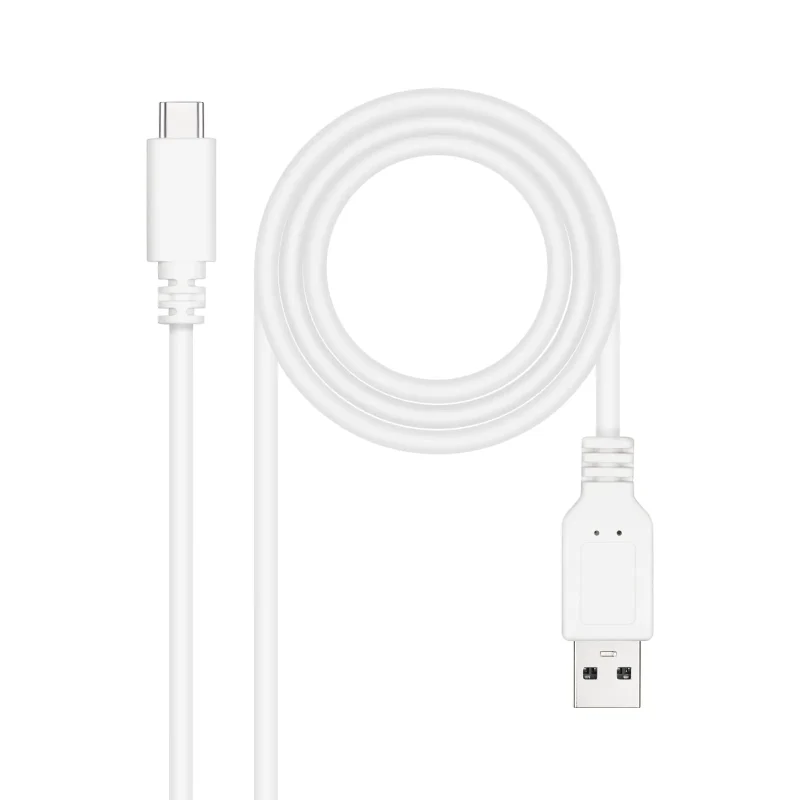 Cable USB 2.0 A a USB-C 1m NANOCABLE BLANCO