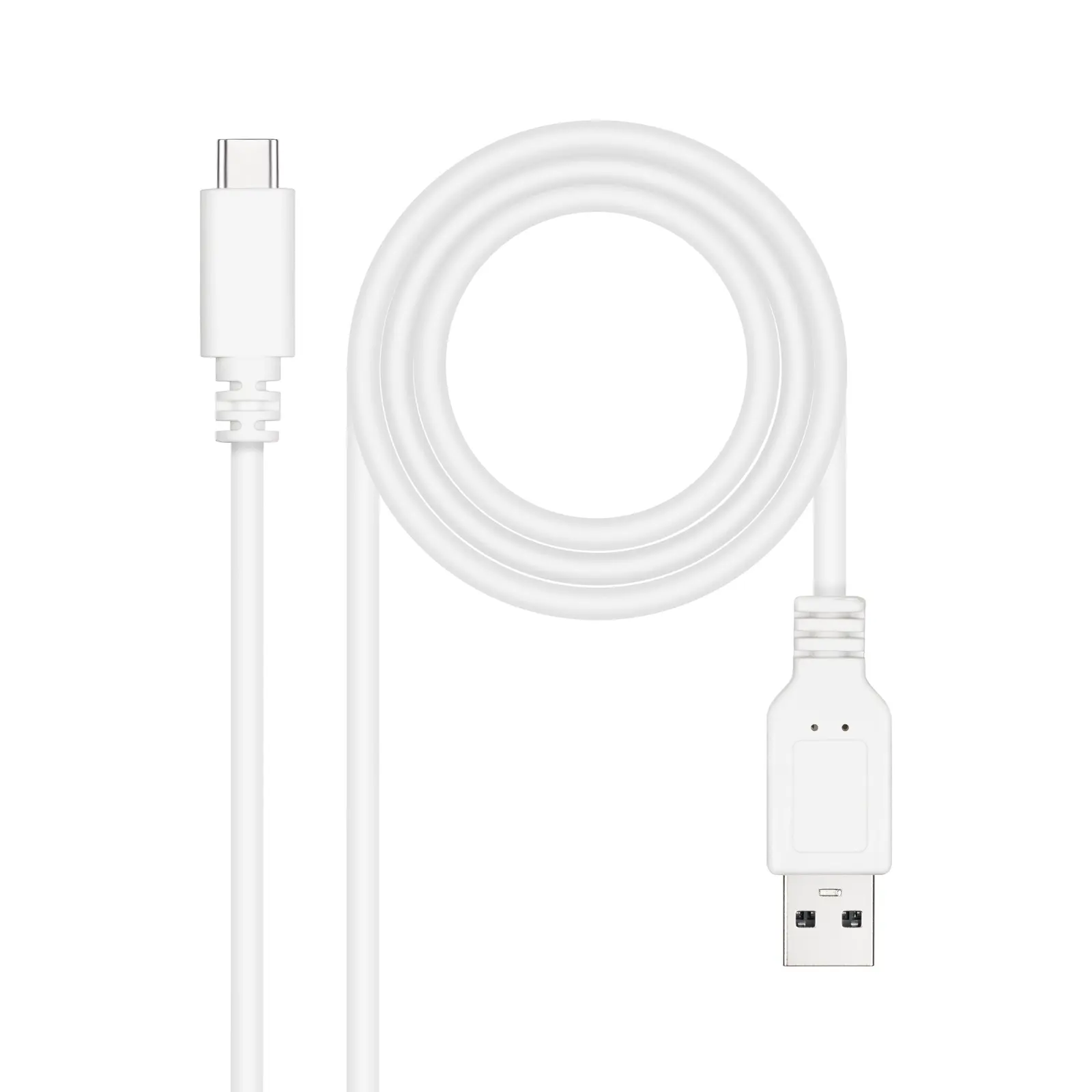 Cable USB 2.0 A a USB-C 1m NANOCABLE BLANCO