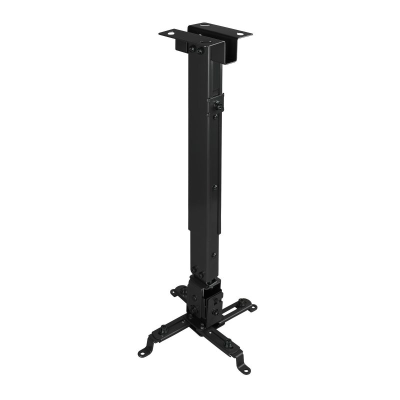 Soporte Proyector Techo 13cm o 43-65cm NEGRO