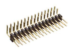 Regleta Doble Macho 80Pin acodado para Cto.Impreso 90Âº
