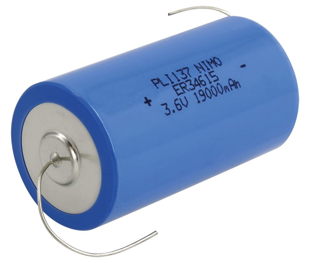 Pila Litio ER34615M/CNA 3,6V 19000mA Terminales Hilos 34615